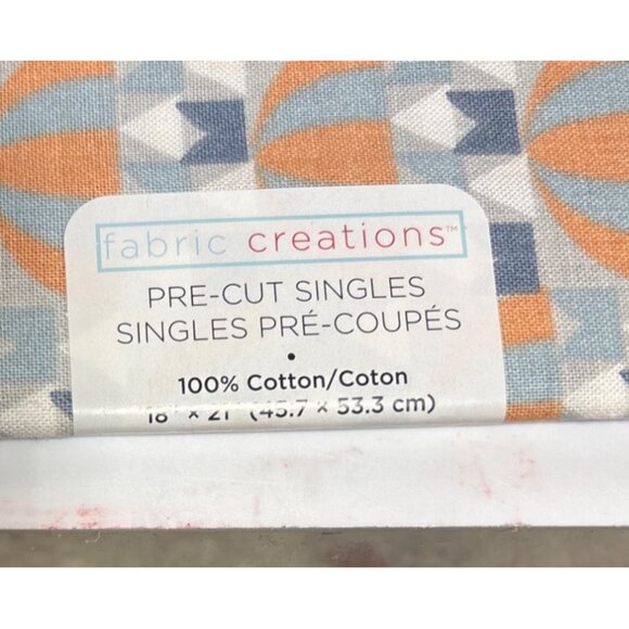 Fabric Creations Fat Quarters 100% Cotton 18" X 21" Geometric Pattern Quilting - Picture 3 of 4